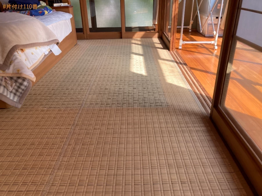 シングルベッド、茶箪笥の回収・処分ご依頼　お客様の声