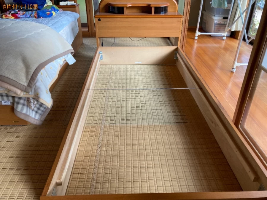 シングルベッド、茶箪笥の回収・処分ご依頼　お客様の声