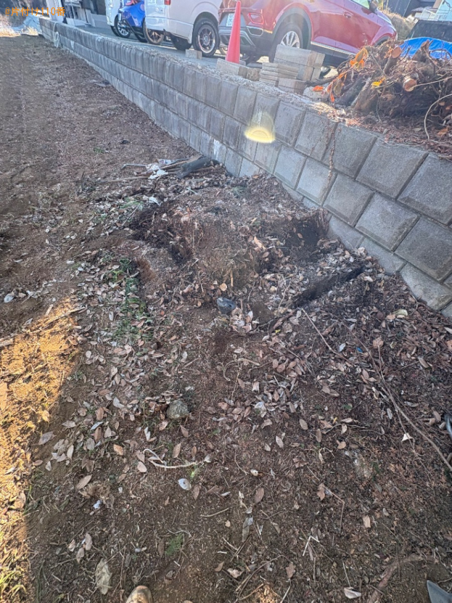 庭石、コンクリートの回収・処分ご依頼　お客様の声