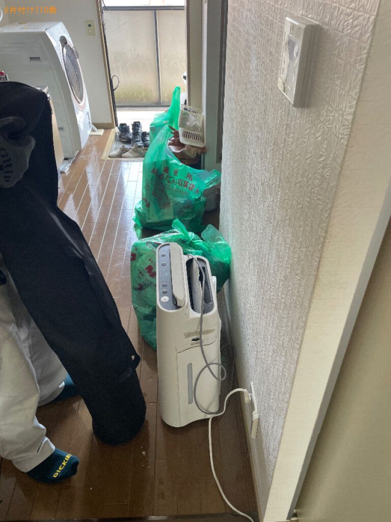 電子レンジ、トースター、小さめテレビ、扇風機、加湿器等の回収